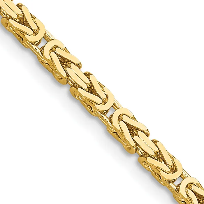 Necklaces MDS 14K Yellow Gold 16 inch 25mm Byzantine with Lobster Clasp Chain Necklace Necklaces MDS 14K Yellow Gold 16 inch 25mm Byzantine with Lobster Clasp Chain Necklace