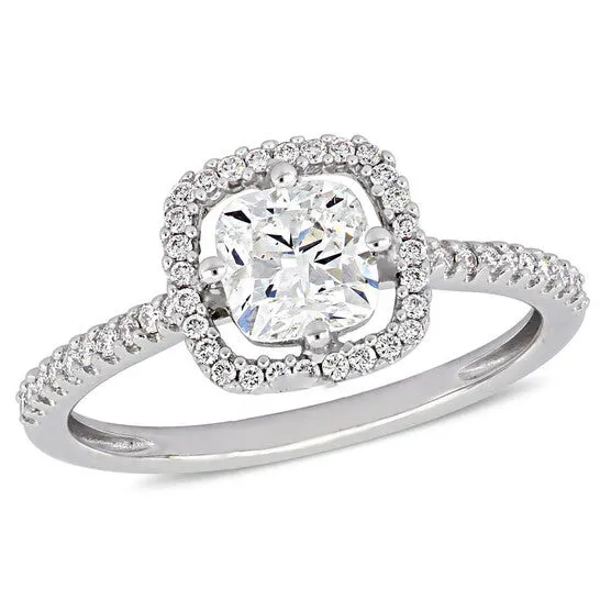 Original Amour 1 15 CT TW CushionCut Diamond Floating Halo Engagement Ring in 14k White Gold JMS always Rings Original Amour 1 15 CT TW CushionCut Diamond Floating Halo Engagement Ring in 14k White Gold JMS always Rings