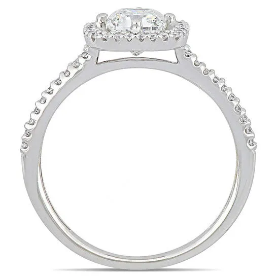 Original Amour 1 15 CT TW CushionCut Diamond Floating Halo Engagement Ring in 14k White Gold JMS always Rings Original Amour 1 15 CT TW CushionCut Diamond Floating Halo Engagement Ring in 14k White Gold JMS always Rings
