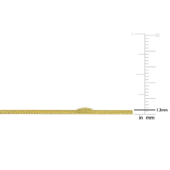 Original AMOUR 12mm Snake Chain Necklace In Yellow Plated Sterling Silver 20 In JMS always Necklaces Original AMOUR 12mm Snake Chain Necklace In Yellow Plated Sterling Silver 20 In JMS always Necklaces