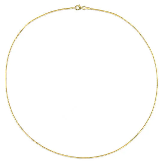 Original AMOUR 12mm Snake Chain Necklace In Yellow Plated Sterling Silver 20 In JMS always Necklaces Original AMOUR 12mm Snake Chain Necklace In Yellow Plated Sterling Silver 20 In JMS always Necklaces