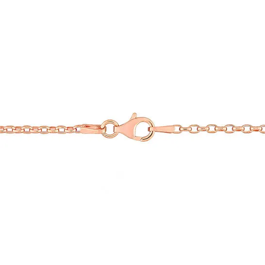 Original AMOUR Rolo Chain Necklace In Rose Plated Sterling Silver 16 In JMS always Necklaces Original AMOUR Rolo Chain Necklace In Rose Plated Sterling Silver 16 In JMS always Necklaces