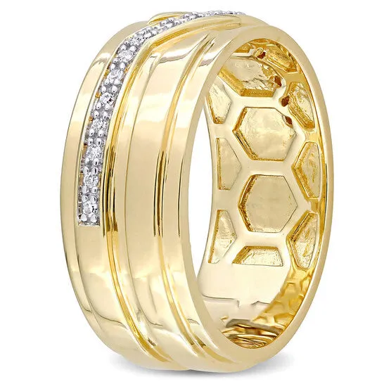 Original Amour Yellow Silver 110 CT TDW Diamond Ring JMS always Rings