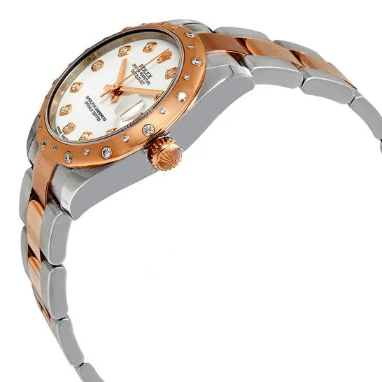 Original Rolex Datejust 31 White Diamond Dial Ladies Steel and 18K Everose Gold Oyster Watch 178341WDO JMS always PreStyled Sets Original Rolex Datejust 31 White Diamond Dial Ladies Steel and 18K Everose Gold Oyster Watch 178341WDO JMS always PreStyled Sets