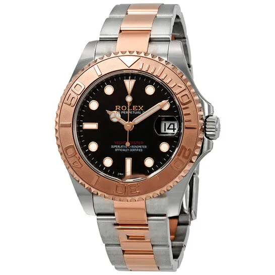 PreStyled Sets JMS always Original Rolex YachtMaster 37 Automatic Black Dial Ladies Steel and 18K Everose Gold Oyster Watch 268621BKSO PreStyled Sets JMS always Original Rolex YachtMaster 37 Automatic Black Dial Ladies Steel and 18K Everose Gold Oyster Watch 268621BKSO
