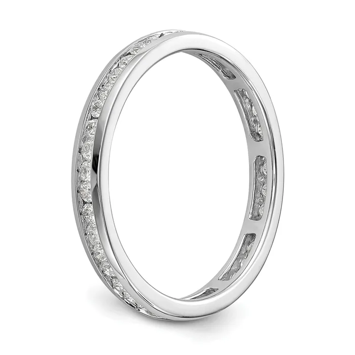 Rings 14k White Gold 12 Ct Lab Grown Diamond VSSI G Channel Set Eternity Band Ring Goldia