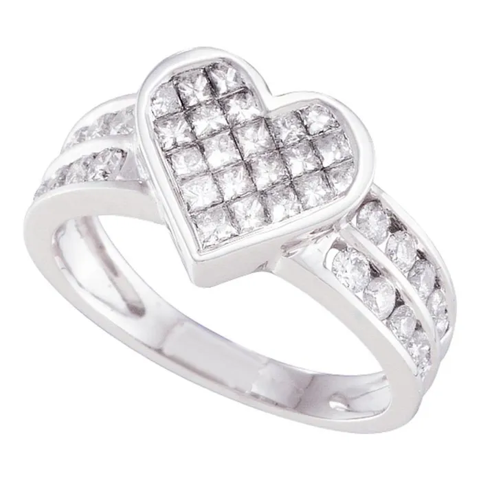 Rings gndatlanta 1 CTDiamond HEART RING