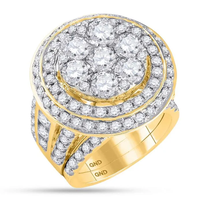 Rings gndatlanta 14k Yellow Gold Diamond Bridal Wedding Ring Set 7 Cttw Rings gndatlanta 14k Yellow Gold Diamond Bridal Wedding Ring Set 7 Cttw