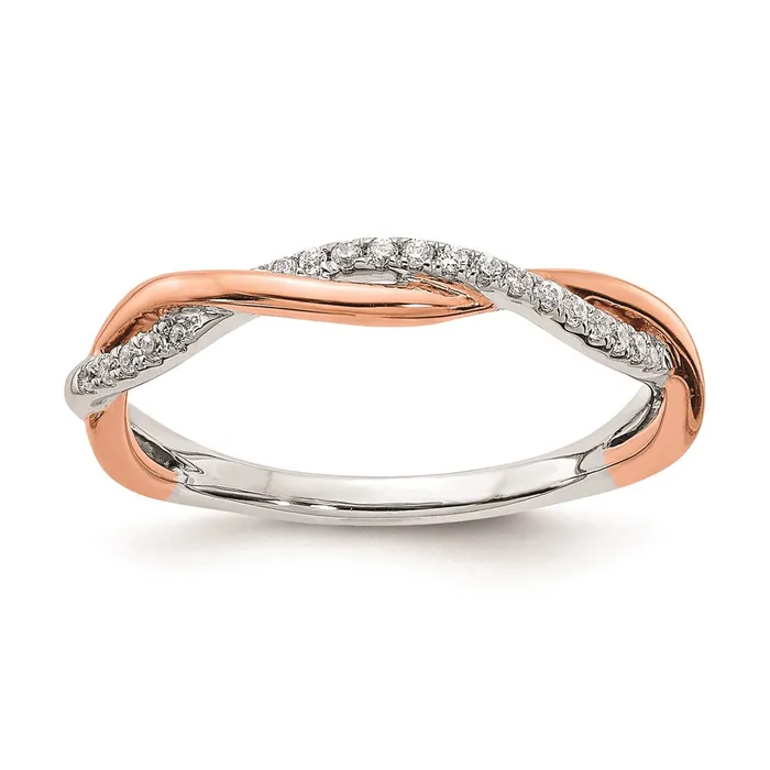 Rings Goldia 008ct CZ Solid Real 14k White Rose Gold Wedding Wedding Band Ring Rings Goldia 008ct CZ Solid Real 14k White Rose Gold Wedding Wedding Band Ring