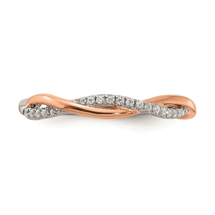 Rings Goldia 008ct CZ Solid Real 14k White Rose Gold Wedding Wedding Band Ring