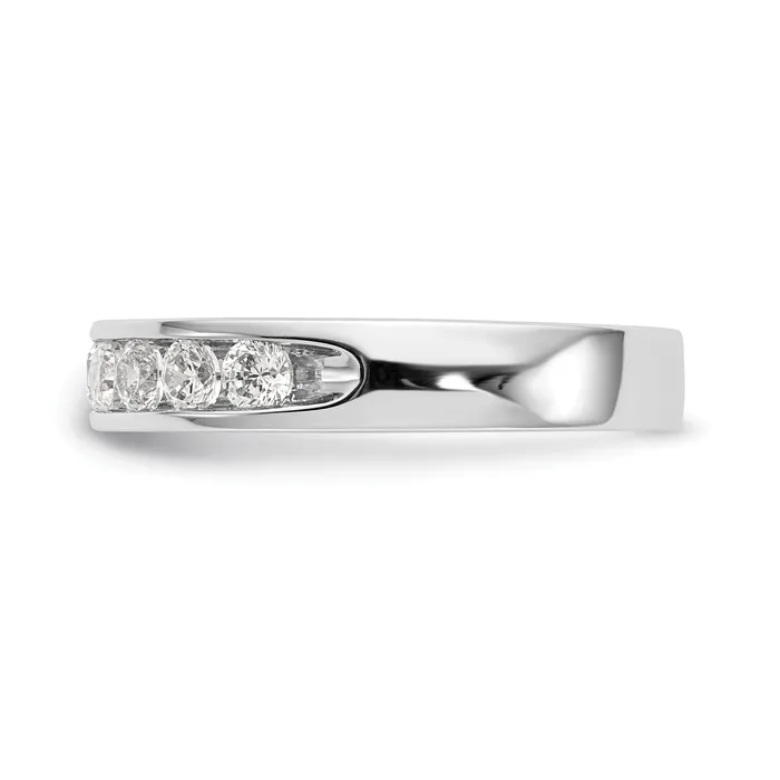 Rings Goldia 071ct CZ Solid Real 14K White Gold 927mm Stone Ladies Wedding Band Ring