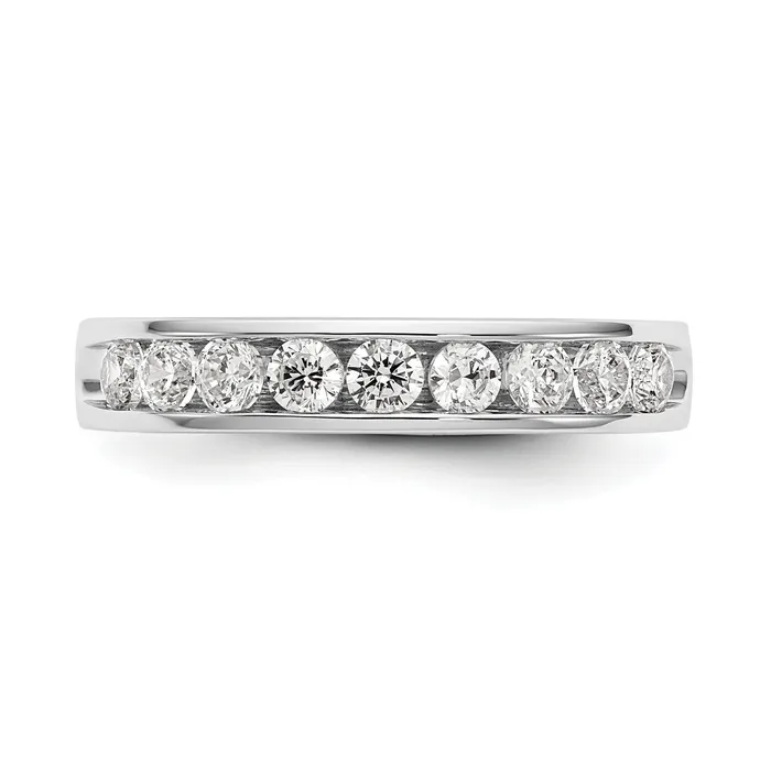 Rings Goldia 071ct CZ Solid Real 14K White Gold 927mm Stone Ladies Wedding Band Ring