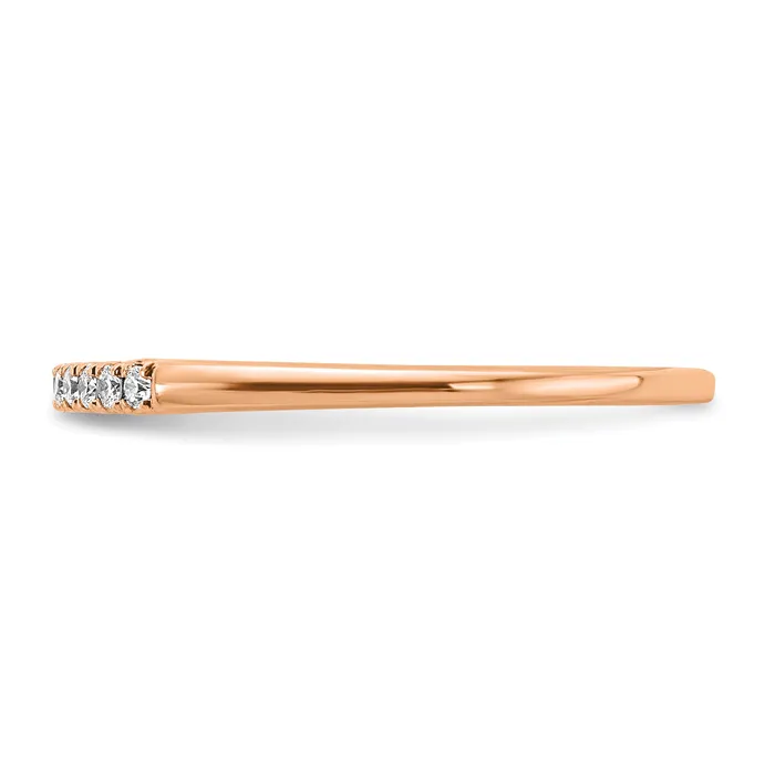 Rings Goldia 14k Rose Gold 110 Ct Lab Grown Diamond VSSI G Wedding Band Ring