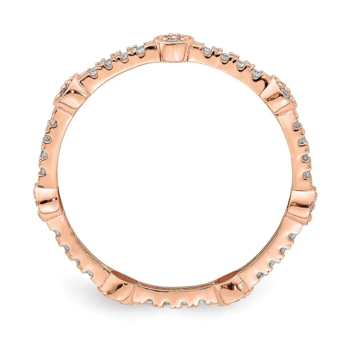 Rings Goldia 14K Rose Gold CZ Ring