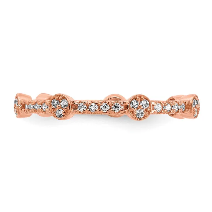 Rings Goldia 14K Rose Gold CZ Ring