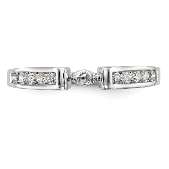 Rings Goldia 14k White Gold 14 Ct Lab Grown Diamond VSSI G Peg Set Engagement Ring