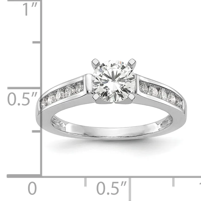 Rings Goldia 14k White Gold 14 Ct Lab Grown Diamond VSSI G Peg Set Engagement Ring