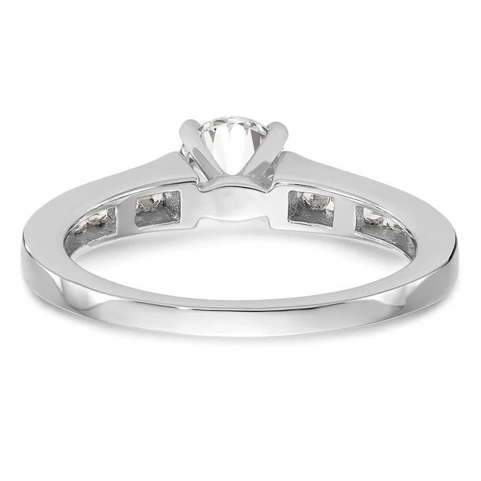Rings Goldia 14k White Gold 14 Ct Lab Grown Diamond VSSI G Peg Set Engagement Ring