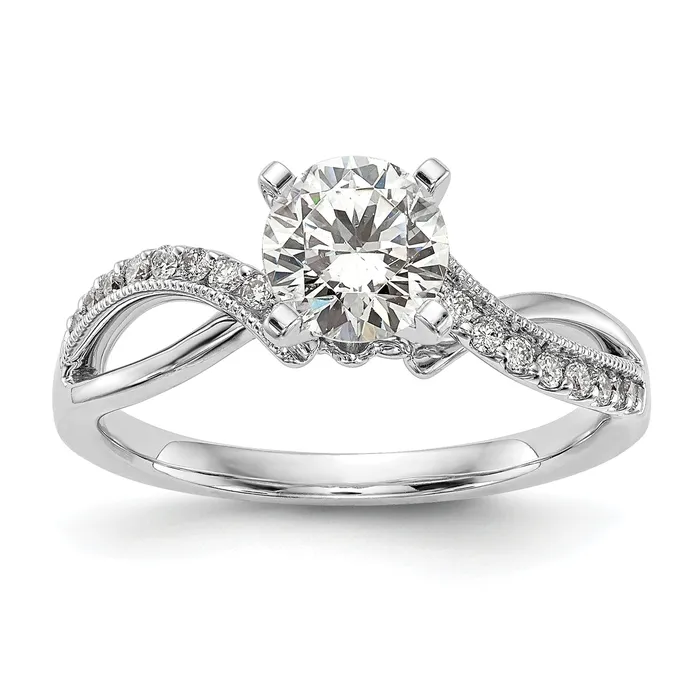 Rings Goldia 14k White Gold 16 Ct Lab Grown Diamond VSSI G Peg Set Engagment Ring Rings Goldia 14k White Gold 16 Ct Lab Grown Diamond VSSI G Peg Set Engagment Ring