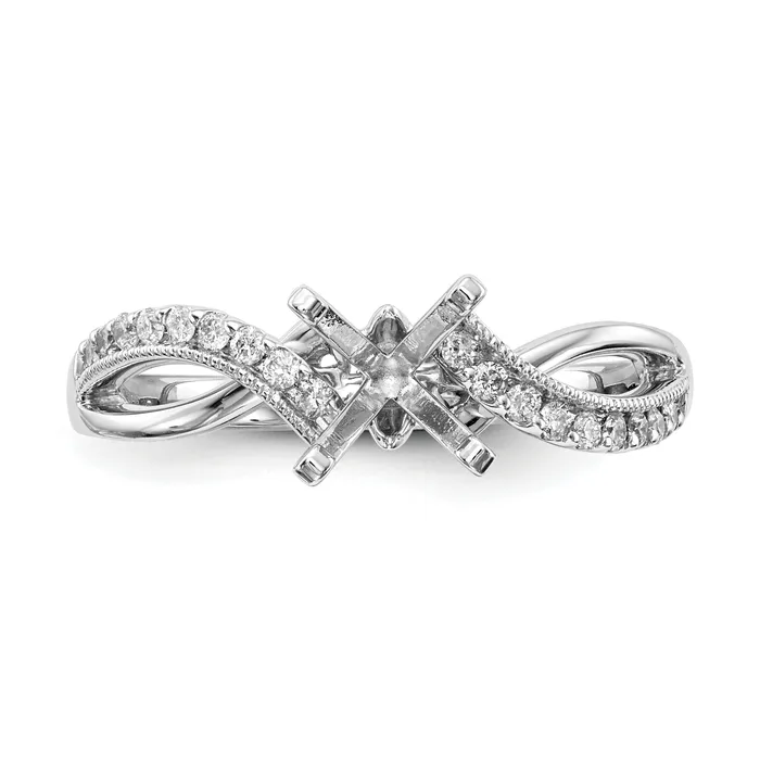 Rings Goldia 14k White Gold 16 Ct Lab Grown Diamond VSSI G Peg Set Engagment Ring