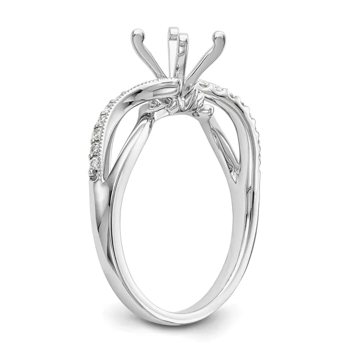 Rings Goldia 14k White Gold 16 Ct Lab Grown Diamond VSSI G Peg Set Engagment Ring