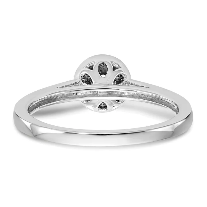 Rings Goldia 14K White Gold Lab Grown VSSI G Diamond Cluster Engagement Ring