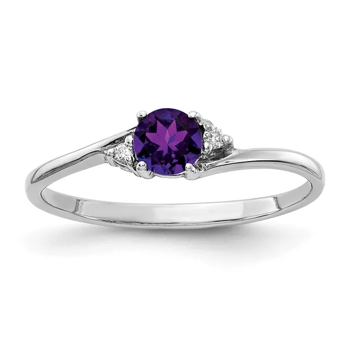 Rings Goldia 14k White Gold Real Diamond u0026 Gemstone Ring Mtg