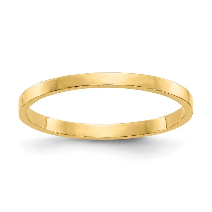Rings Goldia 14K Yellow Gold High Polished Band Childs Ring