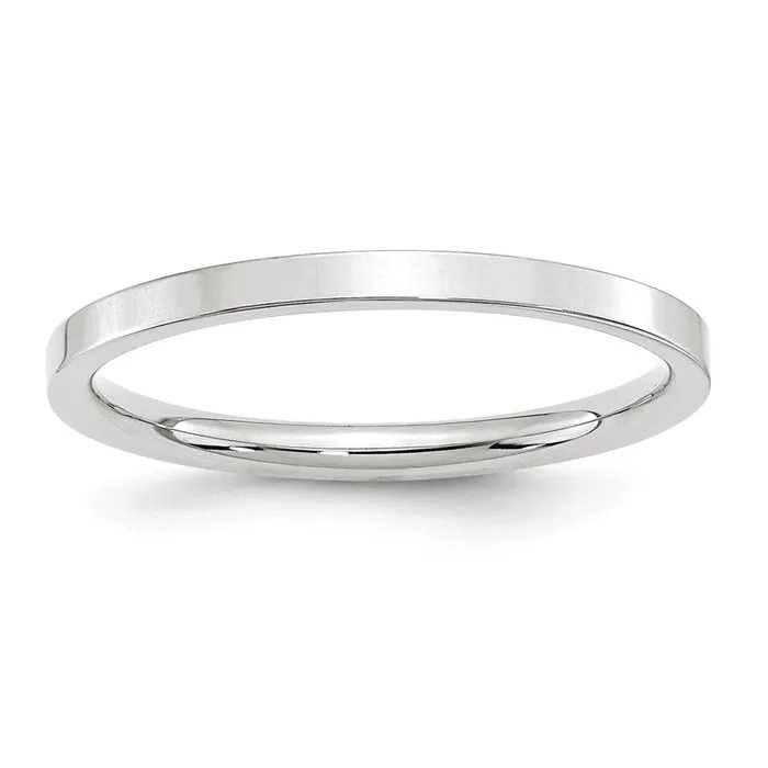 Rings Goldia Solid 14K White Gold 2mm Standard Flat Comfort Fit MensWomens Wedding Band Ring Size 45 Rings Goldia Solid 14K White Gold 2mm Standard Flat Comfort Fit MensWomens Wedding Band Ring Size 45