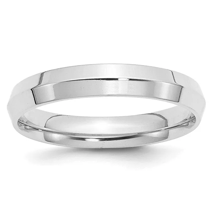 Rings Goldia Solid 14K White Gold 4mm Knife Edge Comfort Fit MensWomens Wedding Band Ring Size 125 Rings Goldia Solid 14K White Gold 4mm Knife Edge Comfort Fit MensWomens Wedding Band Ring Size 125