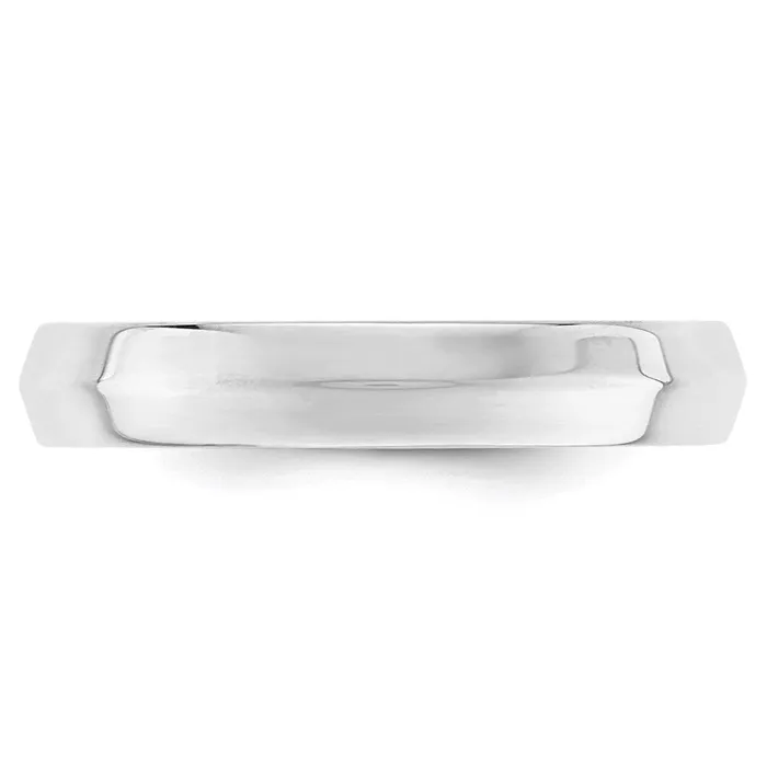 Rings Goldia Solid 14K White Gold 4mm Knife Edge Comfort Fit MensWomens Wedding Band Ring Size 125