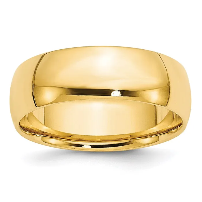 Rings Goldia Solid 14K Yellow Gold 7mm Light Weight Comfort Fit MensWomens Wedding Band Ring Size 11 Rings Goldia Solid 14K Yellow Gold 7mm Light Weight Comfort Fit MensWomens Wedding Band Ring Size 11
