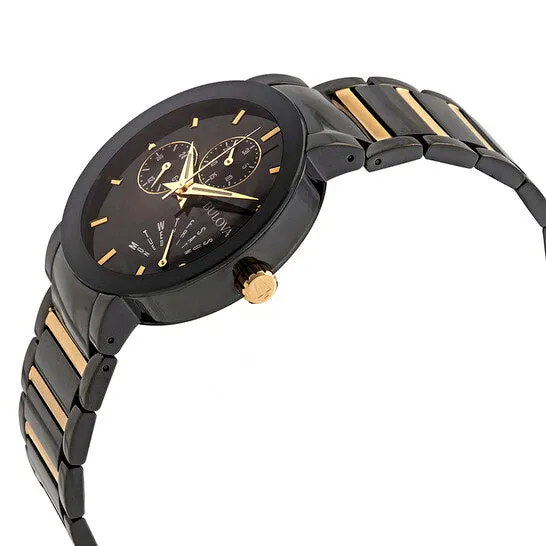 Rings JMS always Original Bulova Modern Black Dial Twotone Mens Watch 98C124 Rings JMS always Original Bulova Modern Black Dial Twotone Mens Watch 98C124