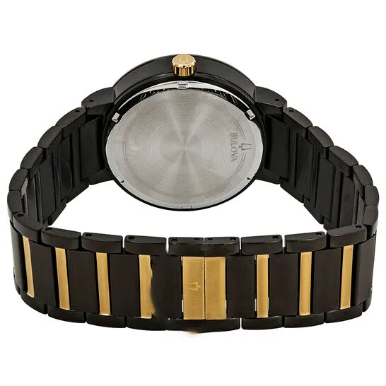 Rings JMS always Original Bulova Modern Black Dial Twotone Mens Watch 98C124 Rings JMS always Original Bulova Modern Black Dial Twotone Mens Watch 98C124