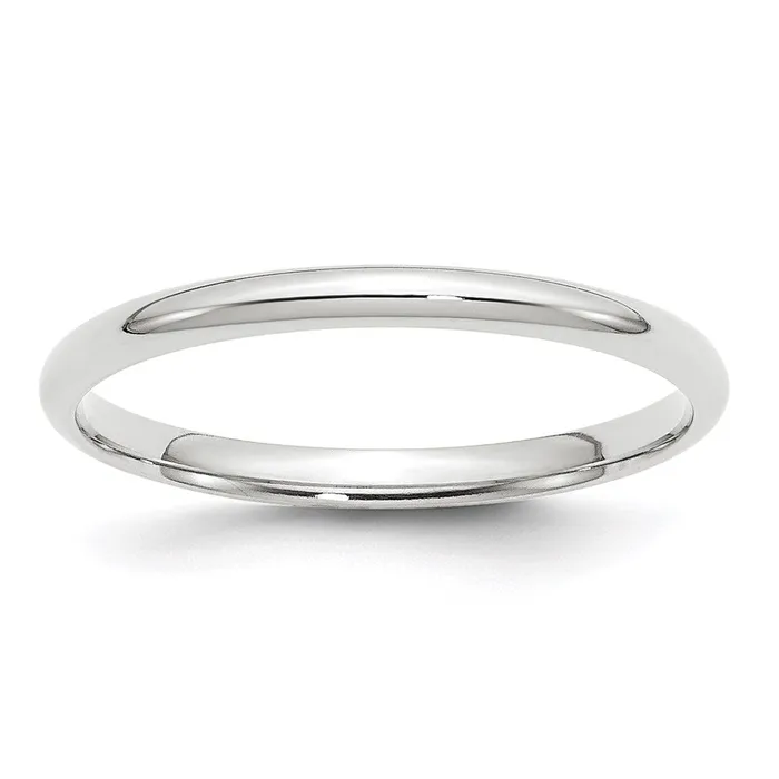 Solid 14K White Gold 2mm Light Weight Comfort Fit MensWomens Wedding Band Ring Size 85 Goldia Rings Solid 14K White Gold 2mm Light Weight Comfort Fit MensWomens Wedding Band Ring Size 85 Goldia Rings