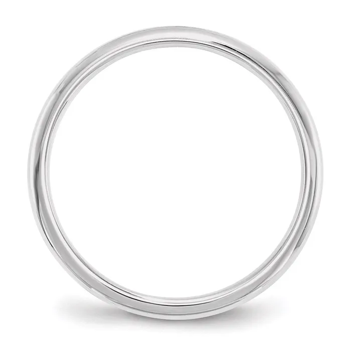 Solid 18K White Gold 2mm Standard Comfort Fit MensWomens Wedding Band Ring Size 115 Goldia Rings
