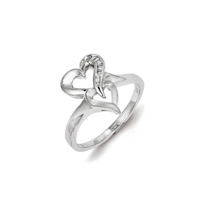 Sterling Silver Diamond Fashion Ring Goldia Rings