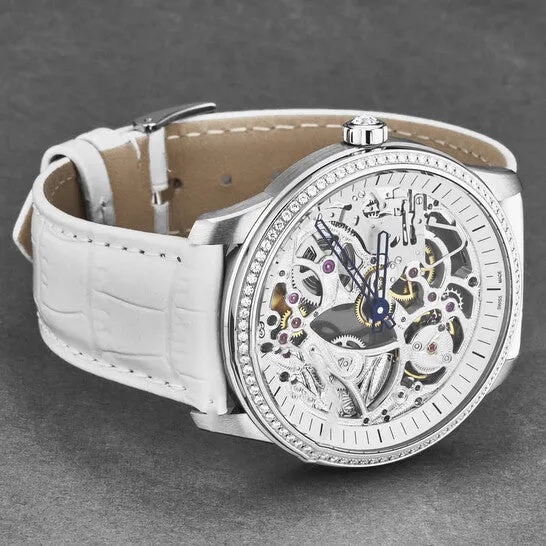 Watches JMS always Original Charles Girardier Skelton Automatic Diamond Ladies Watch 1759PD