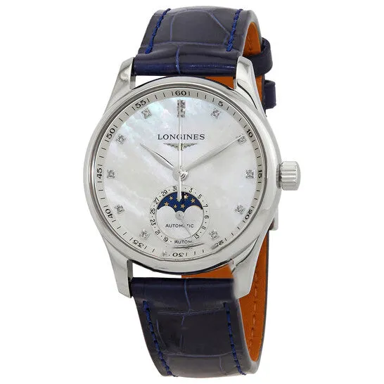 Watches JMS always Original Longines Master Collection Automatic Diamond White Mother of Pearl Dial Ladies Watch L24094870 Watches JMS always Original Longines Master Collection Automatic Diamond White Mother of Pearl Dial Ladies Watch L24094870