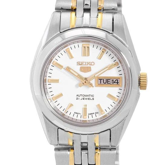 Watches JMS always Original Seiko Series 5 Automatic White Dial Ladies Watch SYMA35K1 Watches JMS always Original Seiko Series 5 Automatic White Dial Ladies Watch SYMA35K1