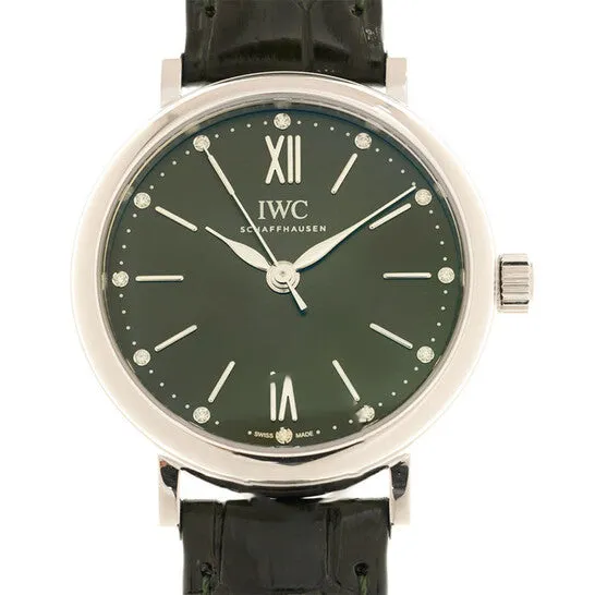 Watches Original IWC Portofino Automatic Diamond Green Dial Ladies Watch IW357405 JMS always Watches Original IWC Portofino Automatic Diamond Green Dial Ladies Watch IW357405 JMS always