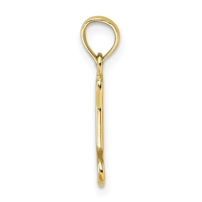 10K CutOut Polished Mini Dog Bone Charm TreasureFineJewelers Charm Necklaces