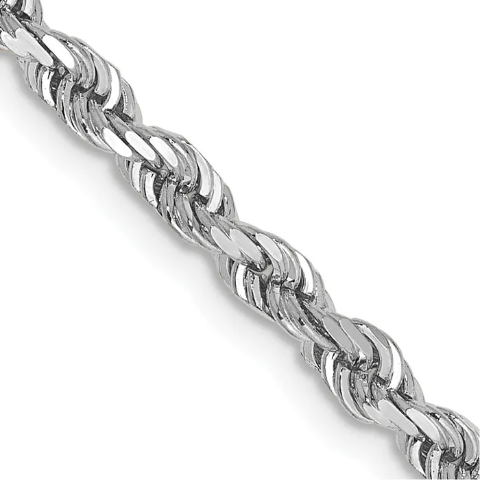 10k White Gold 335mm DC Quadruple Rope Chain TreasureFineJewelers Necklaces 10k White Gold 335mm DC Quadruple Rope Chain TreasureFineJewelers Necklaces