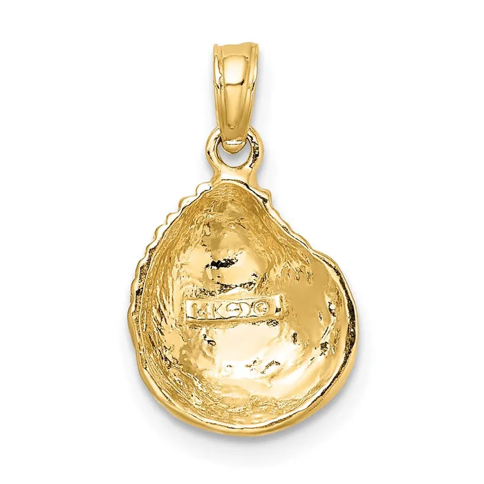 14K Clam Shell Charm TreasureFineJewelers Charm Necklaces