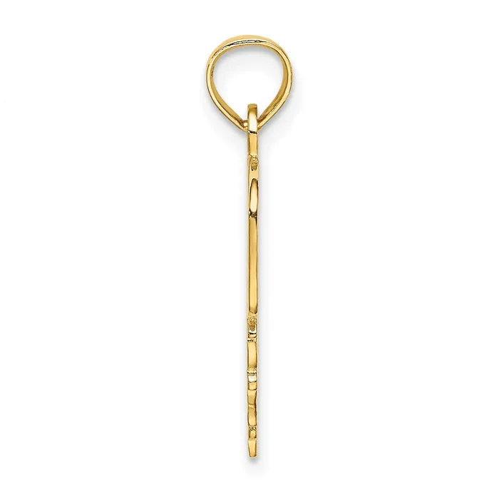 14k DADDYS GIRL Heart Pendant TreasureFineJewelers Necklaces