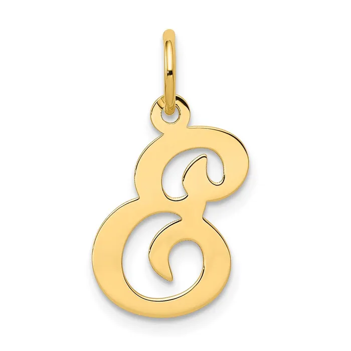 14k Yellow Gold Script Letter E Initial Charm TreasureFineJewelers Charm Necklaces 14k Yellow Gold Script Letter E Initial Charm TreasureFineJewelers Charm Necklaces