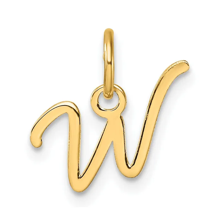 14k Yellow Gold Uppercase Letter W Initial Charm TreasureFineJewelers Charm Necklaces 14k Yellow Gold Uppercase Letter W Initial Charm TreasureFineJewelers Charm Necklaces