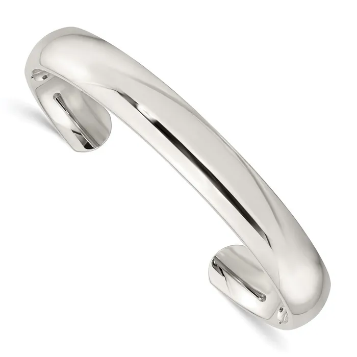 Bracelets Chisel Stainless Steel Polished 8mm Cuff Bangle TreasureFineJewelers Bracelets Chisel Stainless Steel Polished 8mm Cuff Bangle TreasureFineJewelers