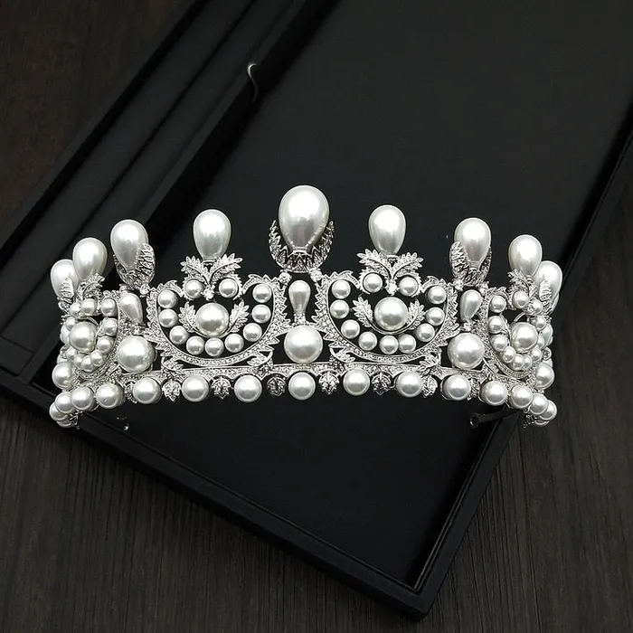 Earrings The Royal Look For Less Royal Fashions for Less Empress Eugnie Pearl Tiara Replica