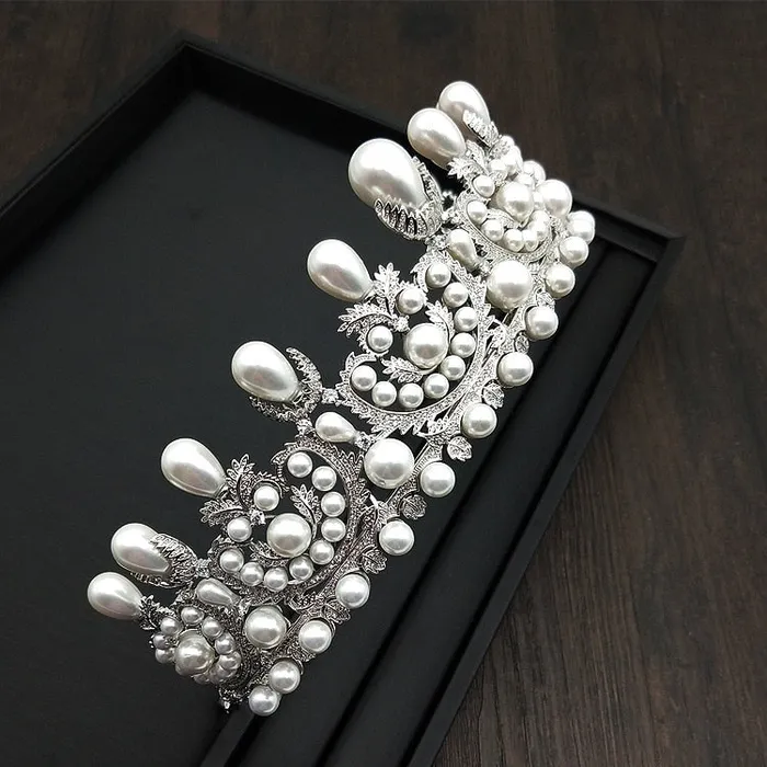 Earrings The Royal Look For Less Royal Fashions for Less Empress Eugnie Pearl Tiara Replica
